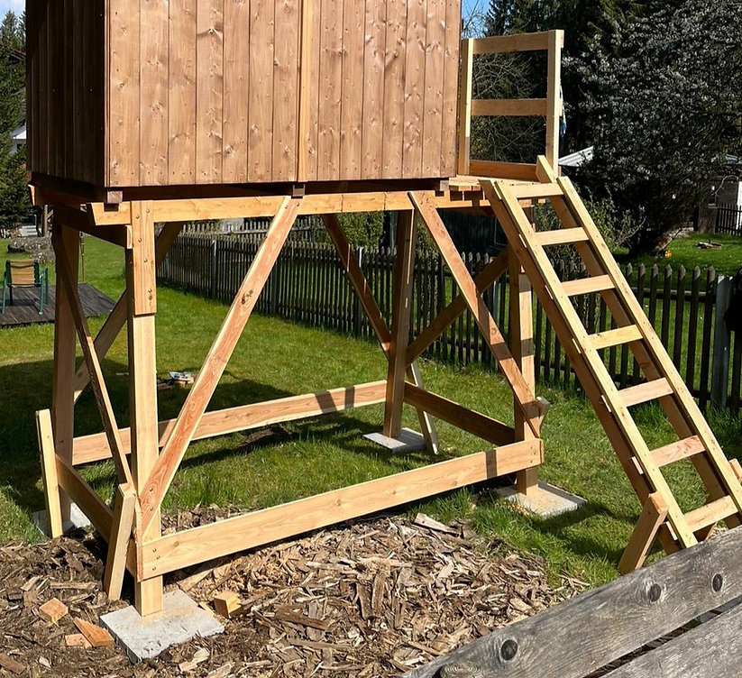 Unterbau für die Schlafkanzel