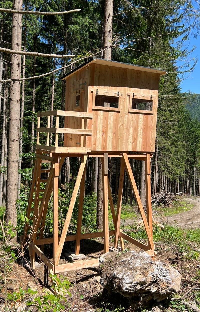 Schlafkanzel aus Lärchenholz