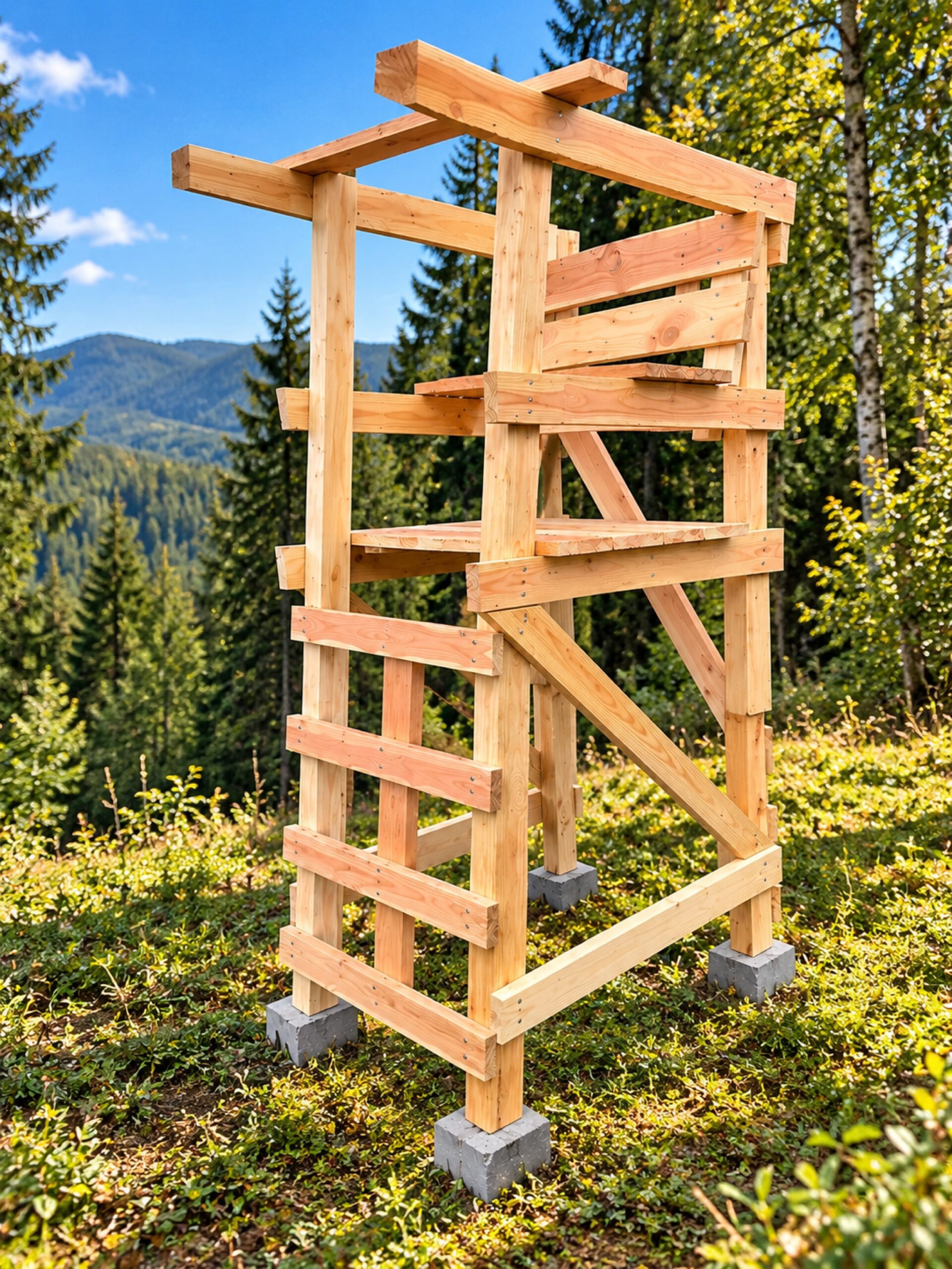 Drückjagdsitz Überläufer - Lärche – Bild 3